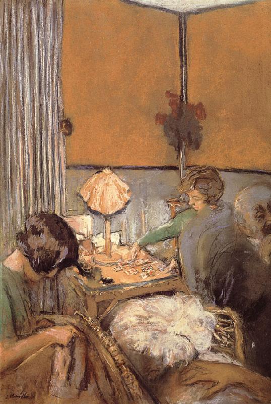 Edouard Vuillard A single card game Germany oil painting art